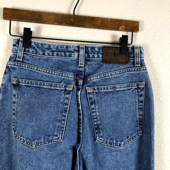 French Dressing Jeans Blue Embellish High Rise Straight Leg Butterfly Womens 8 - Picture 10 of 16